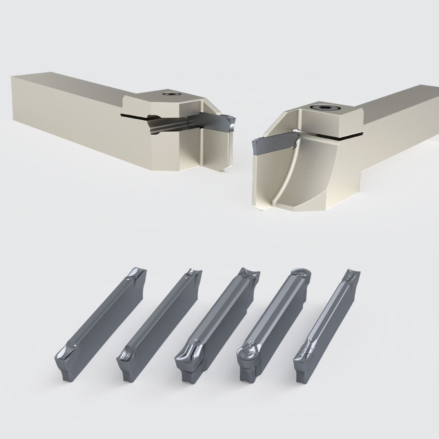 Galtona grooving toolholders and carbide inserts